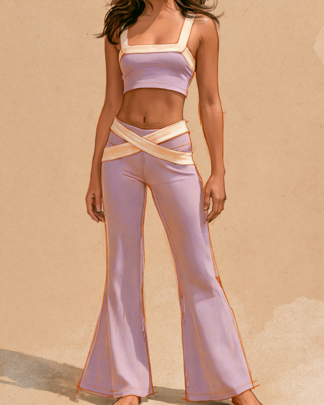 the studio set — lilac mockup